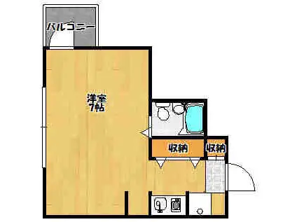 グレース目白(ワンルーム/2階)の間取り写真