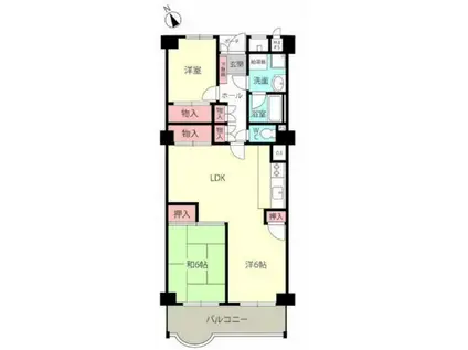 パラッシオ舞子(3LDK/5階)の間取り写真