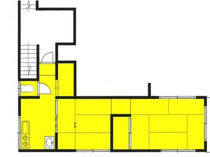メゾン王子(2DK/2階)の間取り写真
