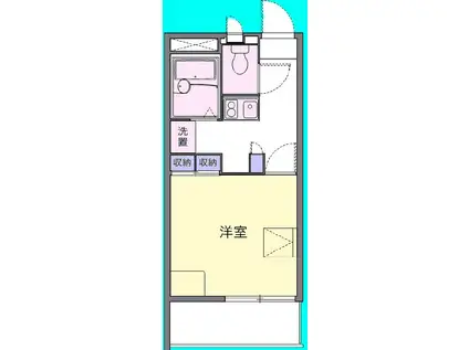 パークヒルアオキ(1K/1階)の間取り写真