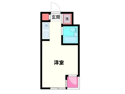 スカイコート西谷(ワンルーム/4階)の間取り写真