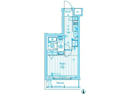 MAXIV成増DUE(1K/4階)の間取り写真
