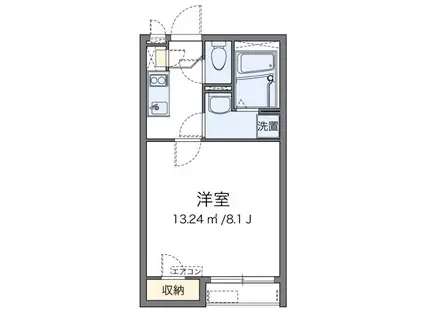 クレイノ豊春(1K/1階)の間取り写真