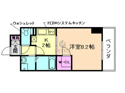 EN SOLEIL(1K/9階)の間取り写真