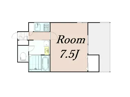 プレサンス京都三条大橋雅殿(1K/7階)の間取り写真