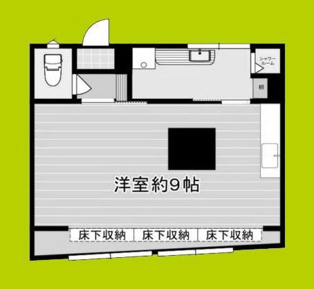 地下鉄長堀鶴見緑地線 ドーム前千代崎駅 徒歩6分 5階建 築69年(ワンルーム/2階)の間取り写真