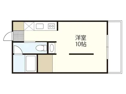 MS LEA USHITAHIGASHI(ワンルーム/1階)の間取り写真
