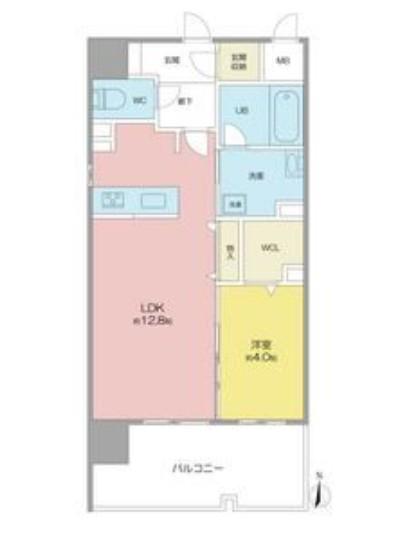 高畑T-2マンション(1LDK/3階)の間取り写真