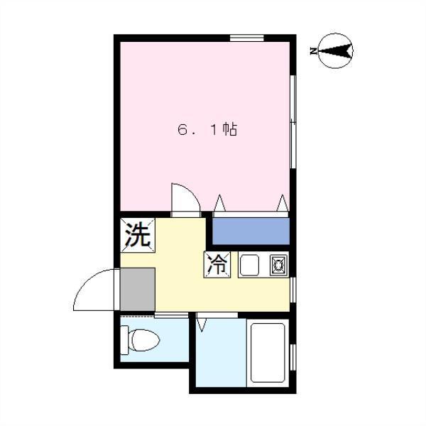 Sハイツ(1K/1階)の間取り写真
