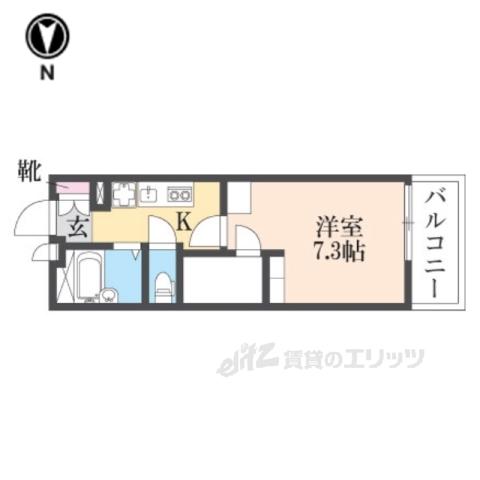 レオパレスSAKUHANA(1K/3階)の間取り写真