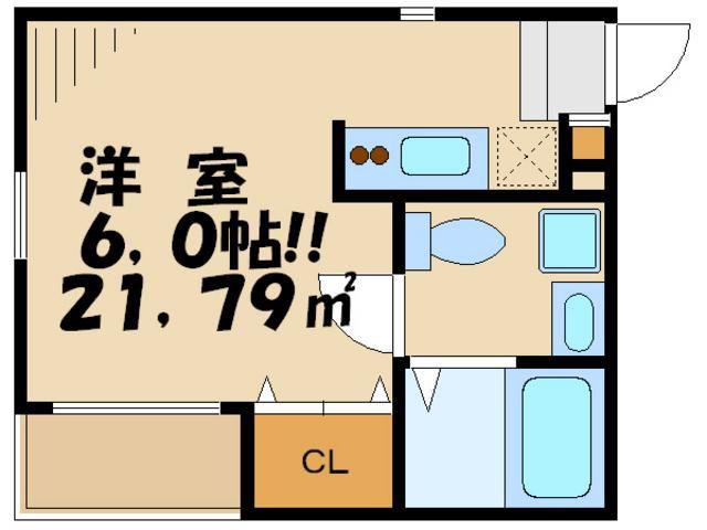 トワオランジュ(1K/3階)の間取り写真