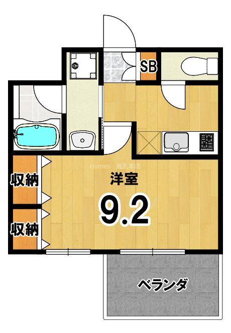 ベラジオ烏丸御池II(1K/4階)の間取り写真