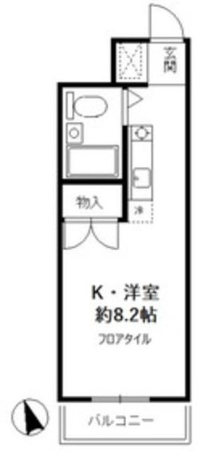 クレールN(ワンルーム/3階)の間取り写真