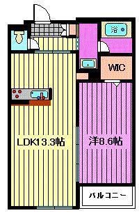 ヴィラ オリオン(1LDK/3階)の間取り写真