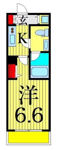LA DOUCEURお花茶屋II(1K/4階)の間取り写真