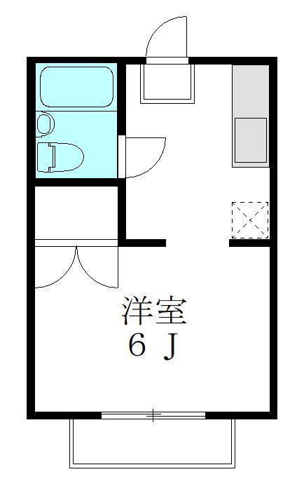 代田サンハイツ(1K/1階)の間取り写真
