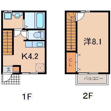 アーバンハウス五月(1DK/1階)の間取り写真