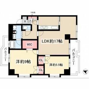 ハイアット寿(2LDK/4階)の間取り写真
