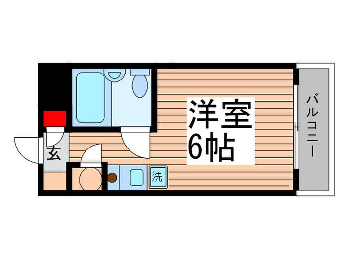 ポルタ・ビアンカ(ワンルーム/5階)の間取り写真