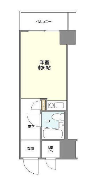 入谷センチュリープラザ21(ワンルーム/4階)の間取り写真