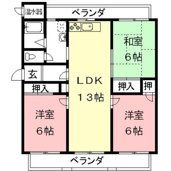 パークサイドM(3LDK/3階)の間取り写真