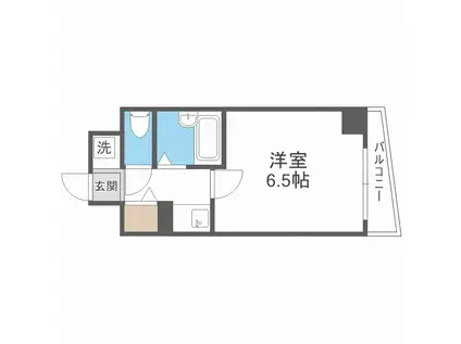 大国町青山ビル別館(1K/7階)の間取り写真