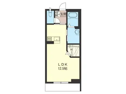 シャーメゾン YOU II(ワンルーム/1階)の間取り写真