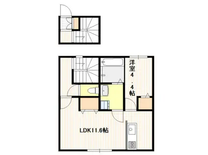 メゾン・エール玖波(1LDK/1階)の間取り写真