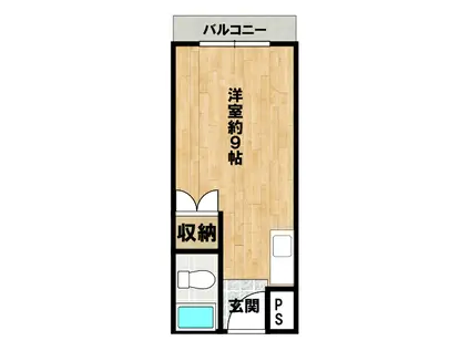 KOYANAGI21-B 205(ワンルーム/2階)の間取り写真