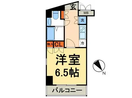 KDXレジデンス日本橋箱崎(1K/4階)の間取り写真