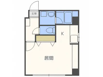 トミイビルNO.16(1K/7階)の間取り写真