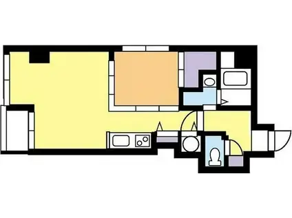 シャルム大通東(1LDK/4階)の間取り写真