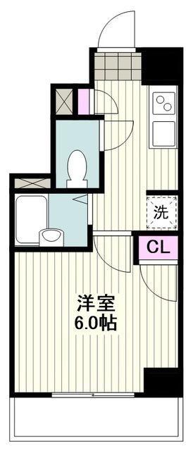 PLイーストYLE川崎(1K/3階)の間取り写真