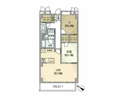 アドリーム本駒込六義園(1SLDK/4階)の間取り写真
