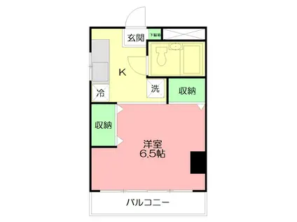 栄興厚木ヴィラ(1K/3階)の間取り写真