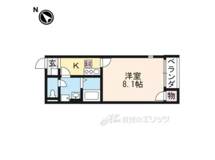 レオネクストスワンコートⅢ(1K/2階)の間取り写真