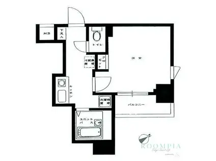 スカイコートヴァンテアン早稲田(1K/10階)の間取り写真