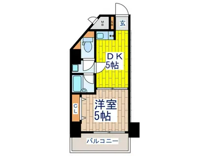 ライオンズプラザ久が原(1DK/9階)の間取り写真