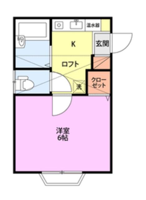 SAJA-Y2ND(1K/1階)の間取り写真
