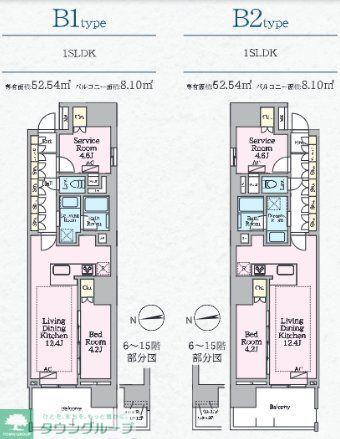 LUXENA八王子寺町(1SLDK/4階)の間取り写真