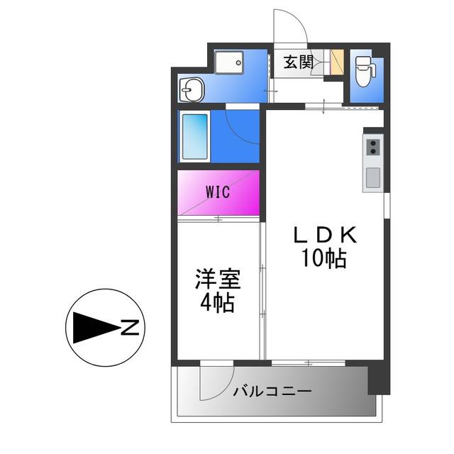 グランドゥーエ永和駅前(1LDK/3階)の間取り写真