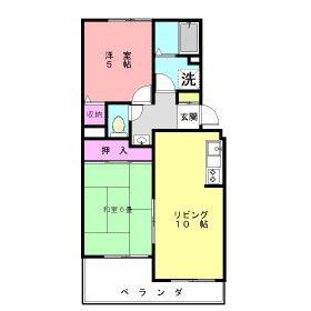サンライズコート(2LDK/1階)の間取り写真