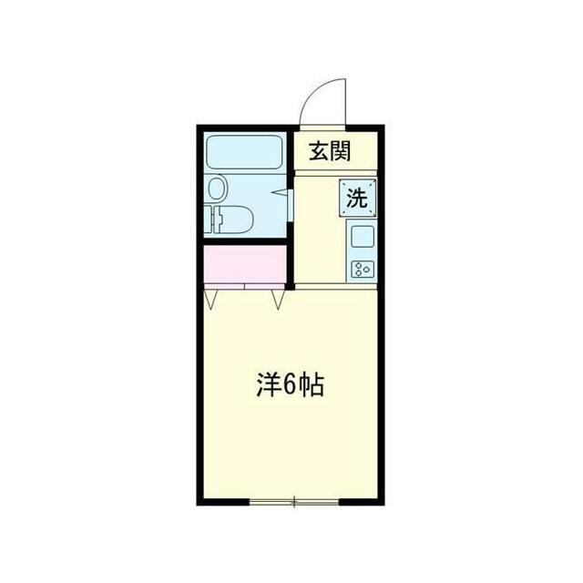 金子ビル(ワンルーム/4階)の間取り写真