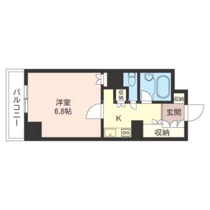 LASANTE川崎(1K/12階)の間取り写真
