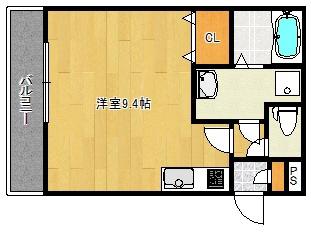 コージープレイス尼崎(1K/3階)の間取り写真