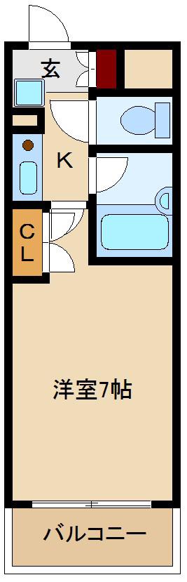エスリード新大阪第8(1K/7階)の間取り写真