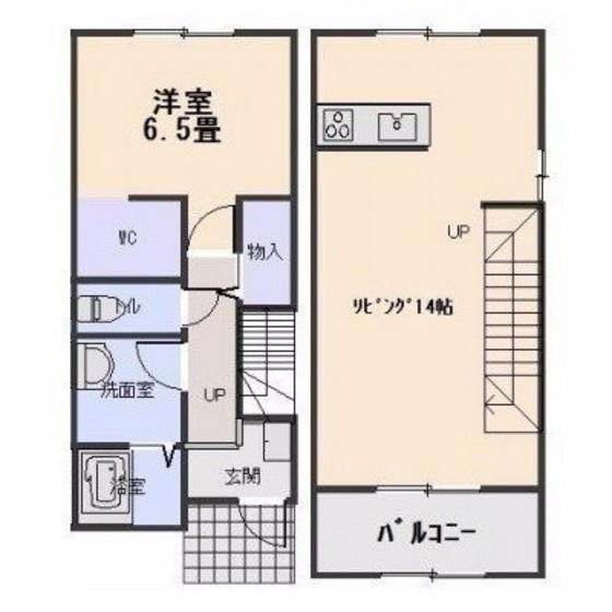 ラパン・アジールII(1LDK/1階)の間取り写真