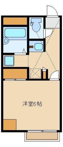 コーポシンバ(1K/2階)の間取り写真