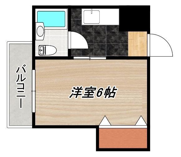 YSBLDVII(1K/3階)の間取り写真