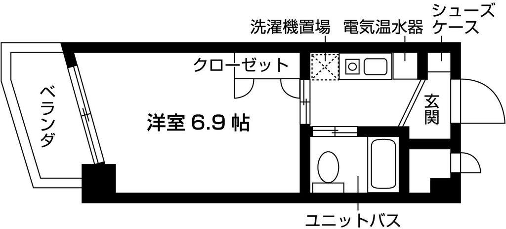 S・V丸の内(ワンルーム/11階)の間取り写真